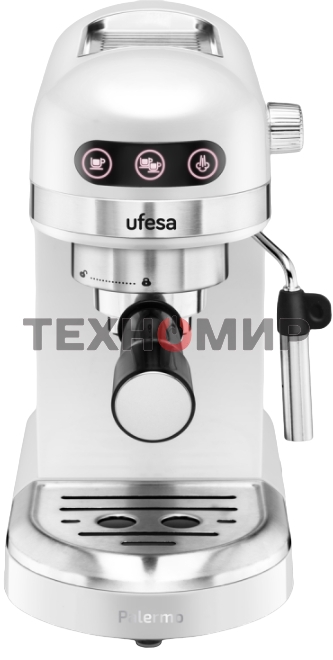 Кофеварка рожковая Ufesa PALERMO WHITE белый, исп. кофе - молотый, 1.5 л, 1350 Вт, 20 бар
