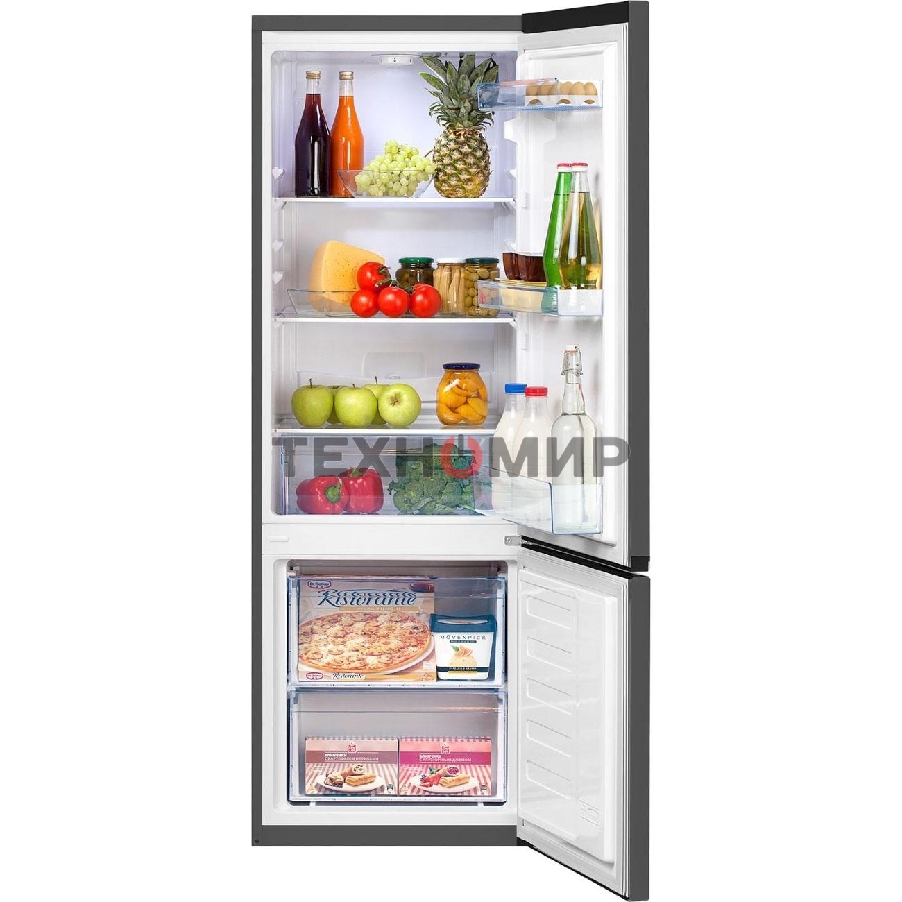 Холодильник Beko B1RCSK251G серый двухкамерный 175/65 л морозилка снизу, капельная система