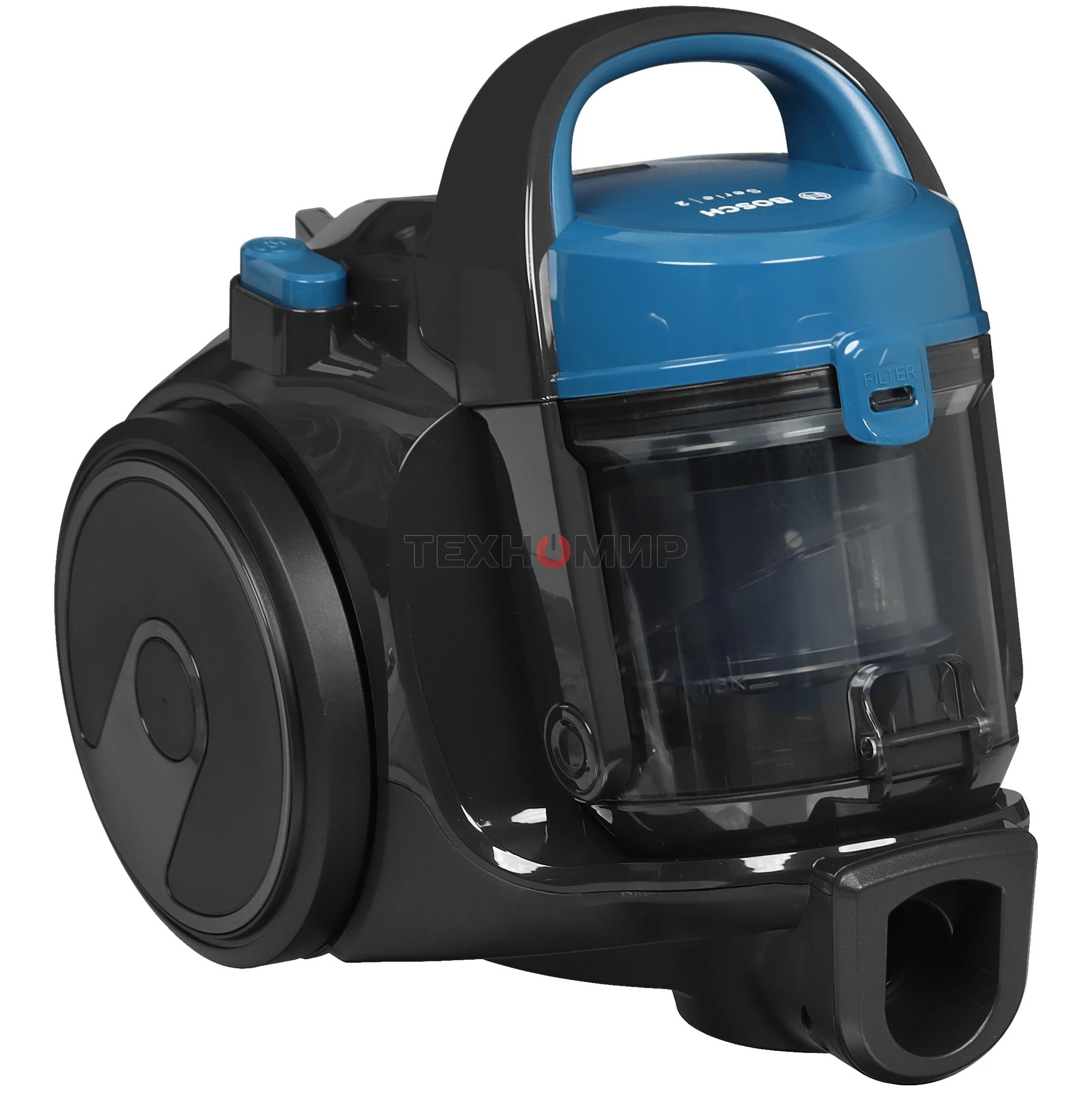 Пылесос Bosch BGS05A220 синий/серый, 700 Вт, уборка сухая, пылесборник контейнер 1.5 л