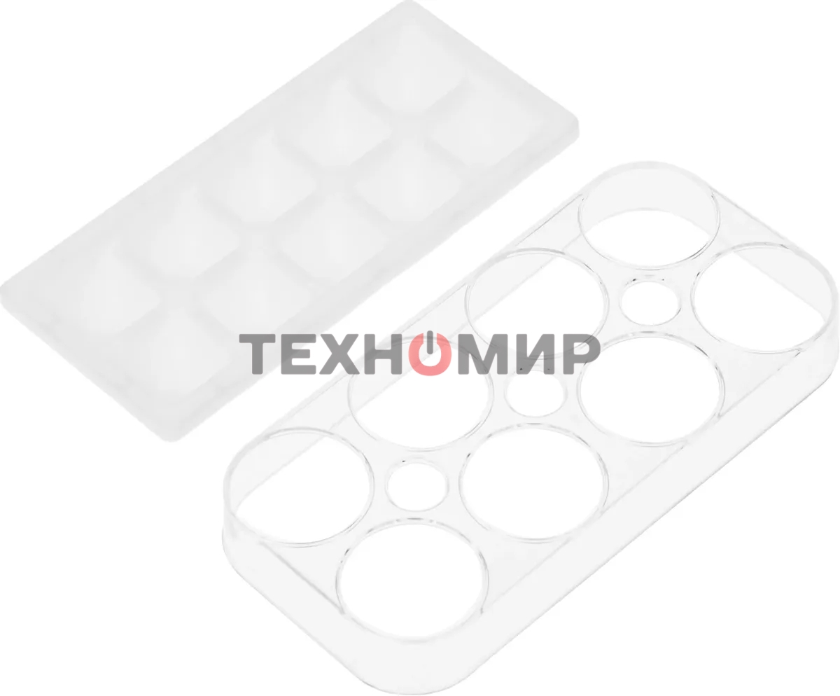 Холодильник Hyundai CC35083F белое стекло двухкамерный 240/95л морозилка снизу, No Frost