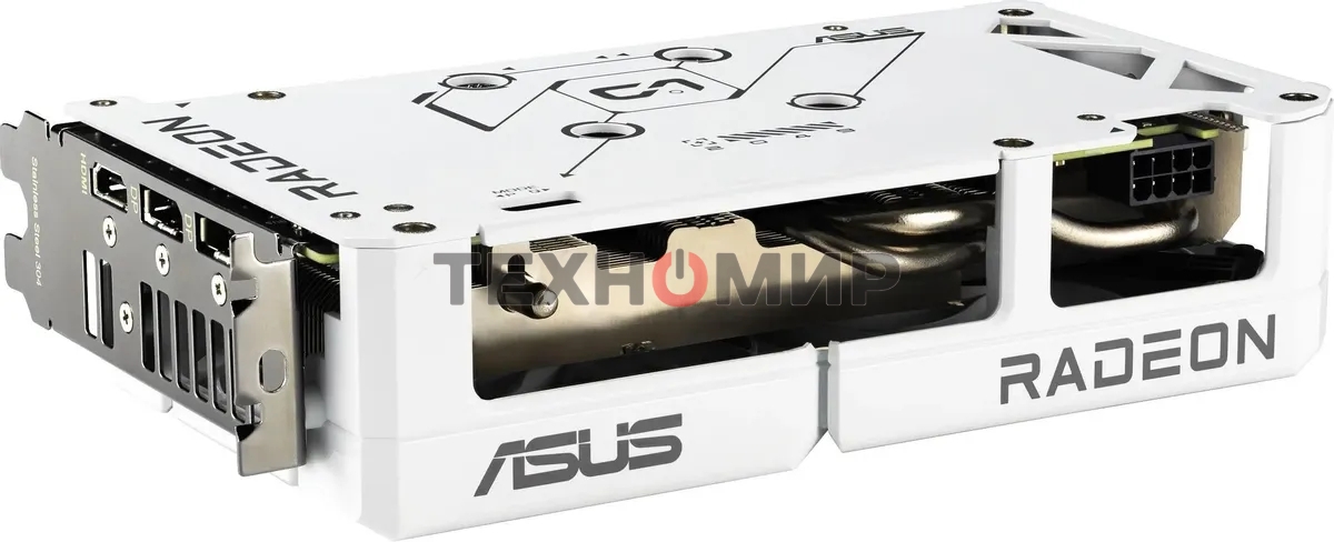 Видеокарта Asus DUAL-RX9060XT-16G-WHITE белый