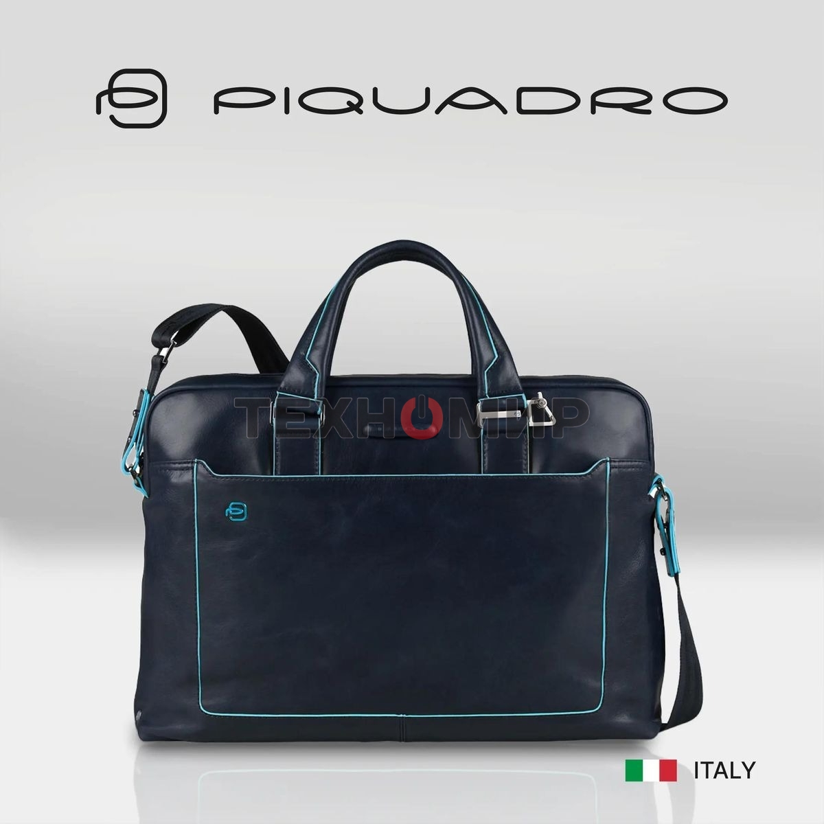 Сумка для ноутбука Piquadro Blue Square CA3335B2/BLU2 синий натур.кожа