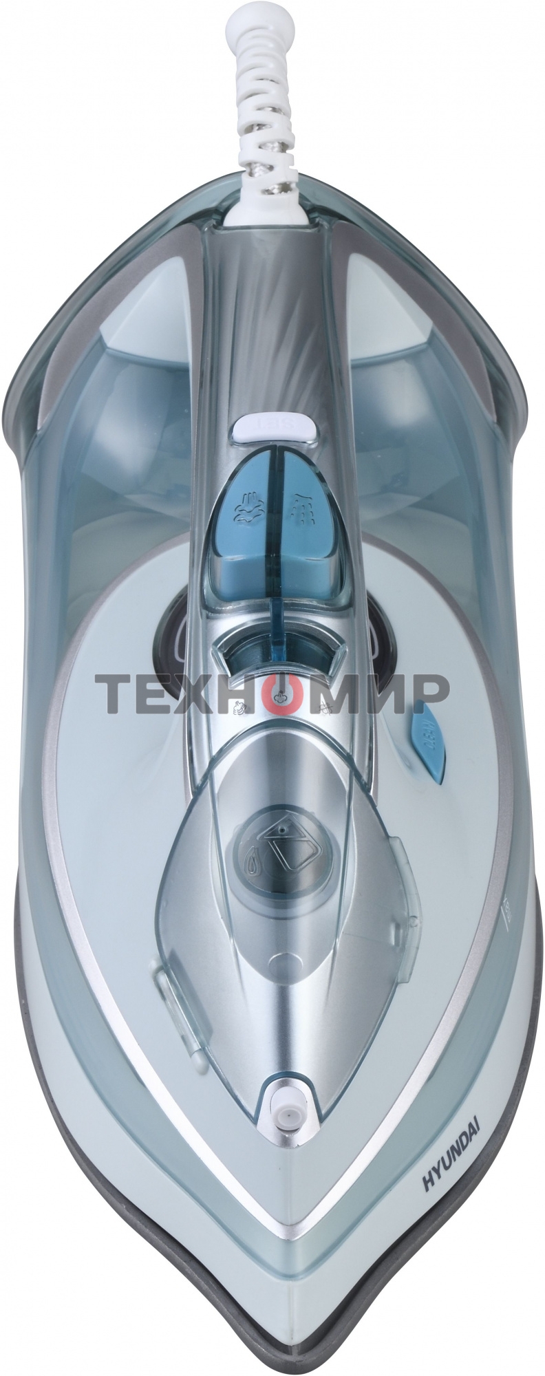 Утюг Hyundai H-SI01340 2800 Вт голубой/белый