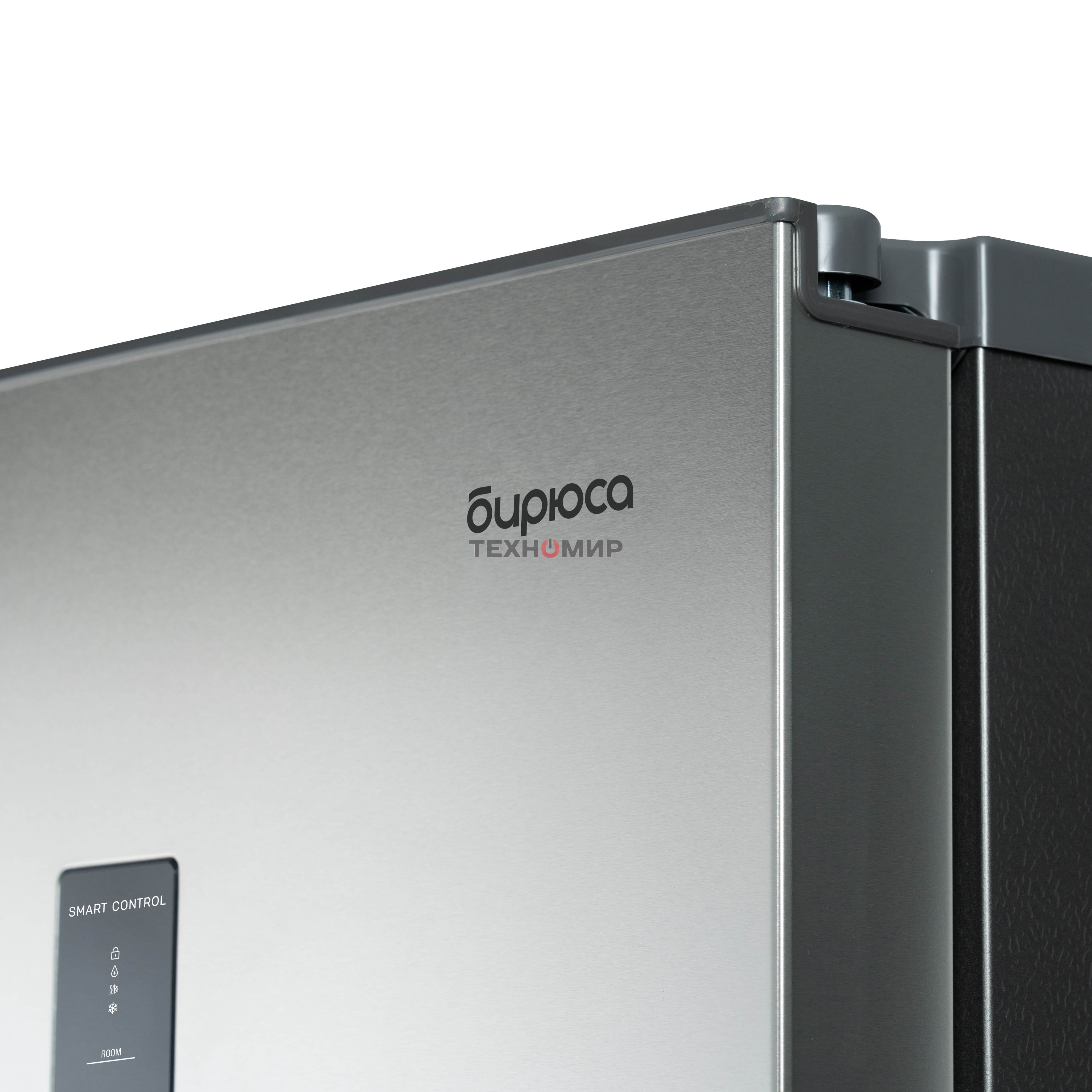 Холодильник Бирюса SBS 400 I нержавеющая сталь двухкамерный 232/168 л морозилка слева, No Frost, Side-by-side