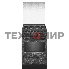 Плита комбинированная Gefest ПГЭ 5302-03 0053 черный, конфорок 4 шт, духовка 55 л, 50 см x 85 см x 58.5 см