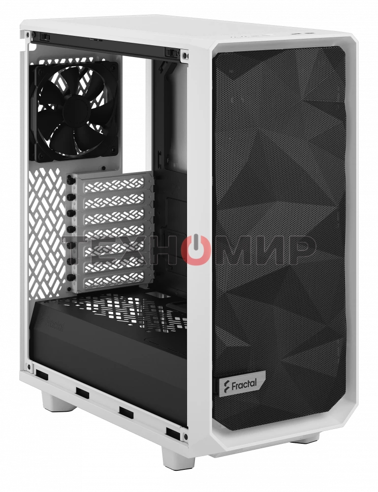 Компьютерный корпус Fractal Design MESHIFY 2 COMPACT белый - TG/ATX, TG/2x140мм & 1x120мм fans inc./FD-C-MES2C-05