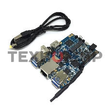 Микрокомпьютер Orange PI 3 2Gb + 8Gb EMMC, Android 7, с кабелем питания. (44286)
