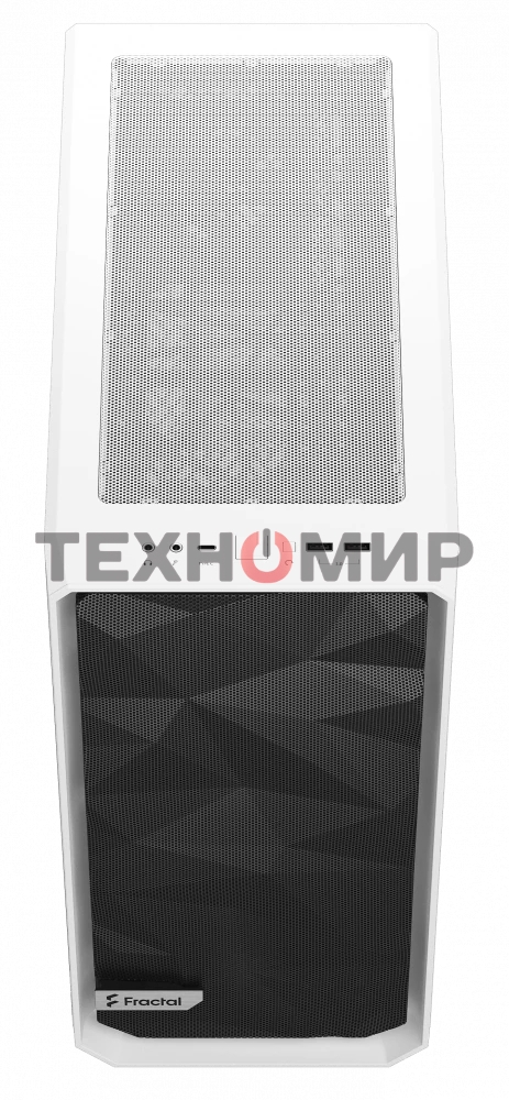 Компьютерный корпус Fractal Design MESHIFY 2 COMPACT белый - TG/ATX, TG/2x140мм & 1x120мм fans inc./FD-C-MES2C-05