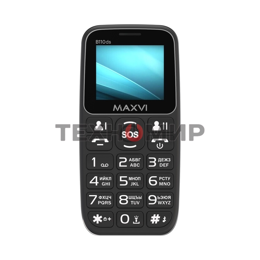 Мобильный телефон Maxvi B110ds черный