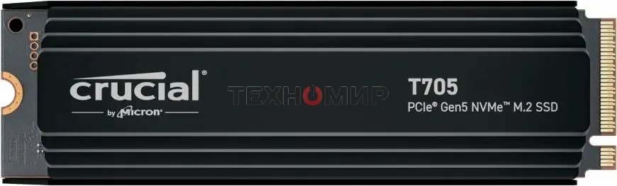 Накопитель SSD Crucial T705 1Tb PCIe Gen5 NVMe M.2 SSD with heatsink CT1000T705SSD5