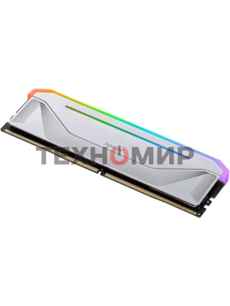 Оперативная память Apacer Nox, DDR5, 32GB (1x32GB), 6000 MHz, CL38, DIMM, с радиатором, RGB, белый