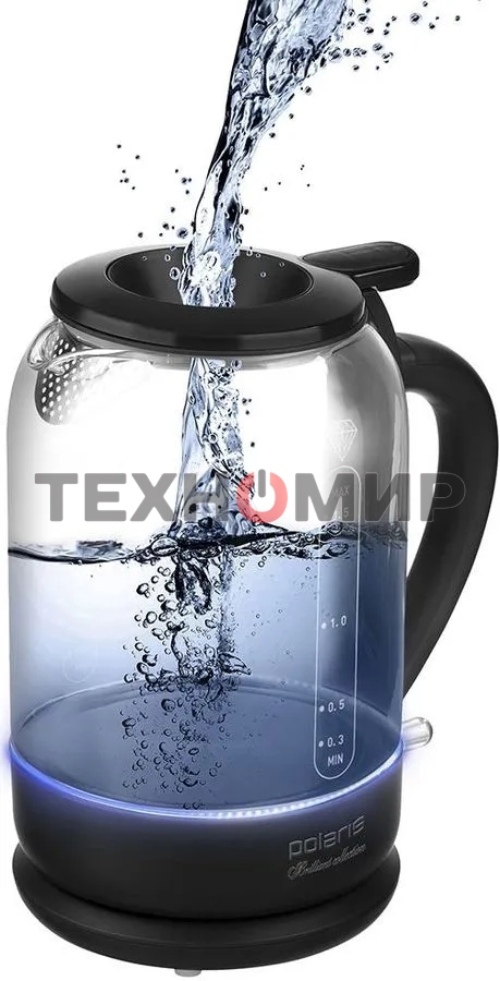 Чайник электрический Polaris PWK1753CGL черный Чайник стекло
