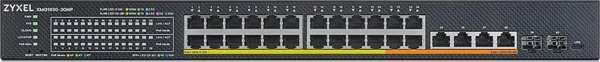 Коммутатор Hybrid Smart L2+ Switch Zyxel NebulaFlex XMG1930-30HP, rack 19