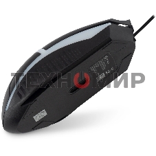 Мышь проводная Oklick 398G черный, 2400 dpi, USB, кнопки - 4