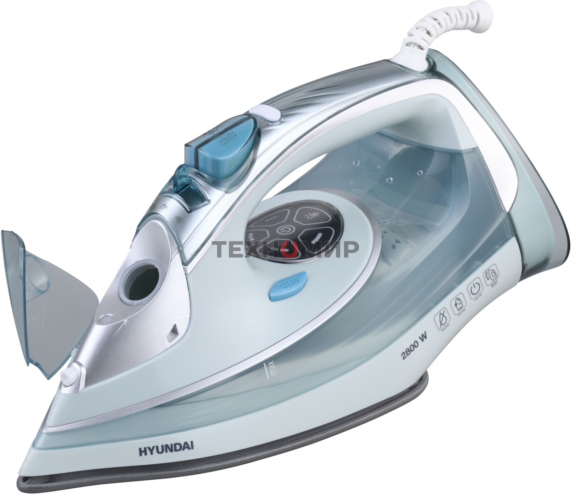 Утюг Hyundai H-SI01340 2800 Вт голубой/белый