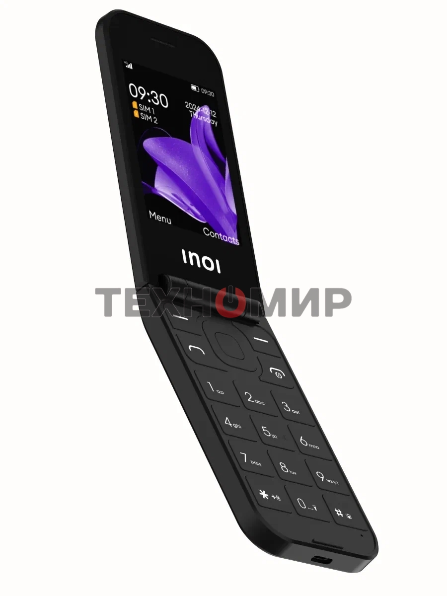 Мобильный телефон INOI 284 Flip 4G черный