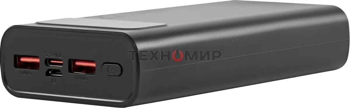Портативный аккумулятор Digma DGPF20A 20000mAh QC3.0/PD3.0 22.5W 3A 2xUSB-A/USB-C черный