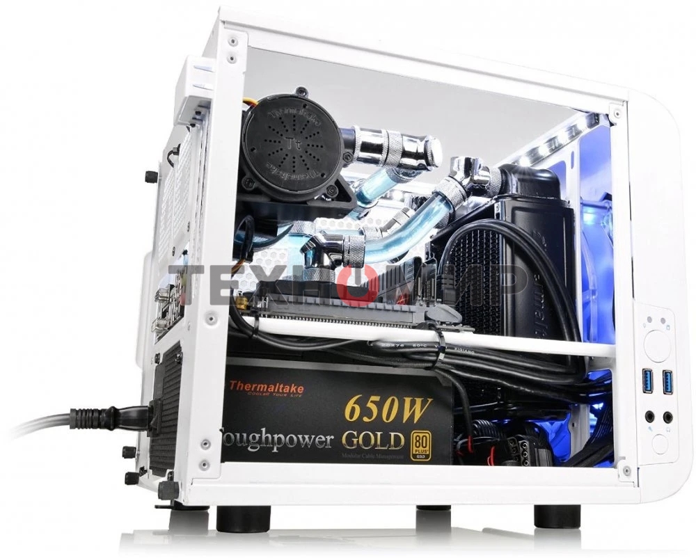 Компьютерный корпус Thermaltake Core V1 белый w/o PSU,CA-1B8-00S6WN-01