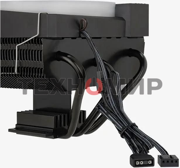 Кулер для процессора AeroCool/Formula Cylon 3H черный, 120 мм, алюминий, 1800 об/мин, 24.3 дБ, 4 pin, 125 Вт, 98 мм