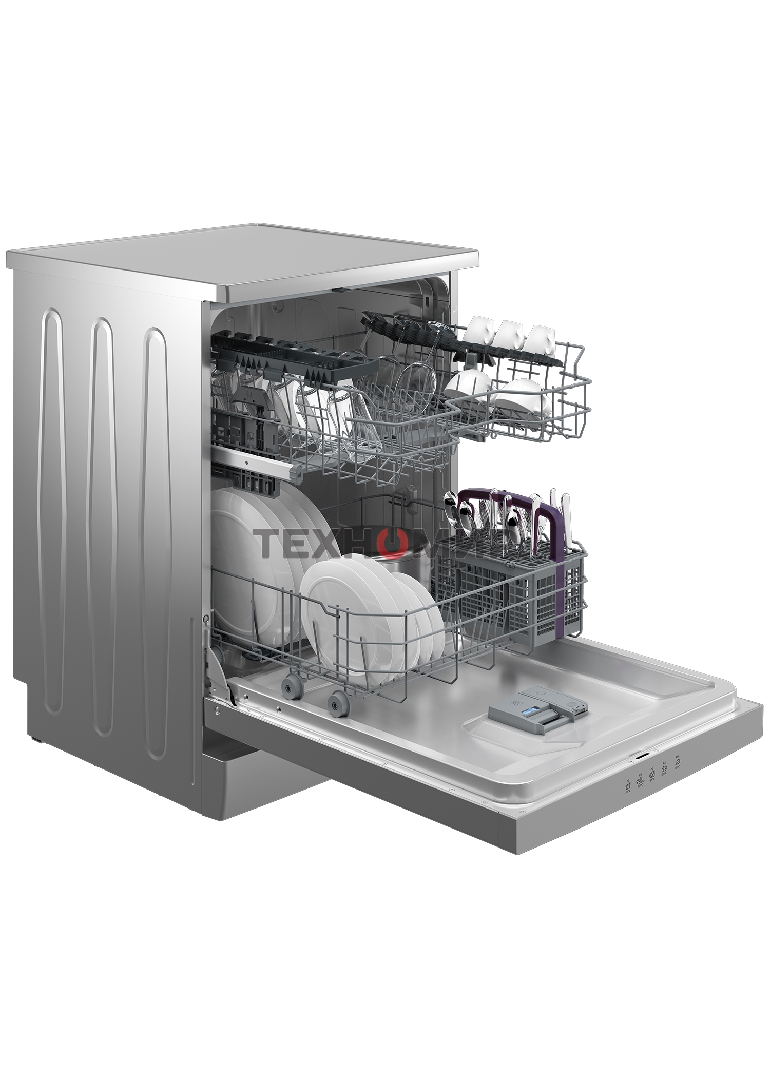 Посудомоечная машина Beko BDFN15421S, серебристый, 59.8 см, 14 компл., сушка конденсационная, 49 дБ, класс A