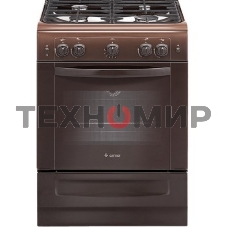 Плита газовая Gefest ПГ 6100-01 0301 коричневый, конфорок 4 шт, духовка 52 л, 60 см x 85 см x 60 см