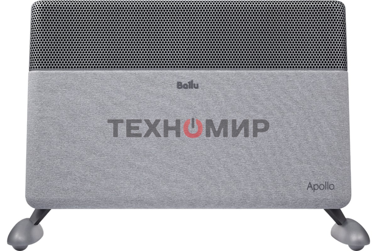 Конвектор электрический Ballu Apollo digital INVERTER Moon Gray BEC/ATI-1501 серый, 1500 Вт, 20 м2, термостат, дисплей, WiFi