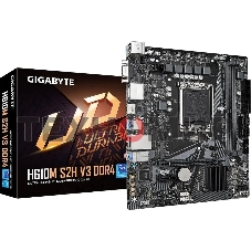 Материнская плата Gigabyte H610M S2H V3 DDR4, LGA 1700, Intel H610, 2xDDR4, 4xSATA, 1xM.2, 1xPCIe 4.0 x16, 1xPCIe x1, 1xHDMI, 1xDP, 1xVGA, 1x 1Gb LAN, 2xUSB-A 3.2 Gen 1, 4xUSB-A 2.0, 3x 3.5 мм, 7.1, mATX