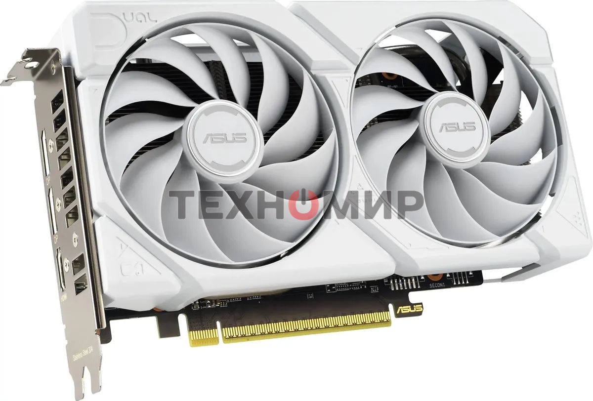 Видеокарта Asus DUAL-RX9060XT-16G-WHITE белый