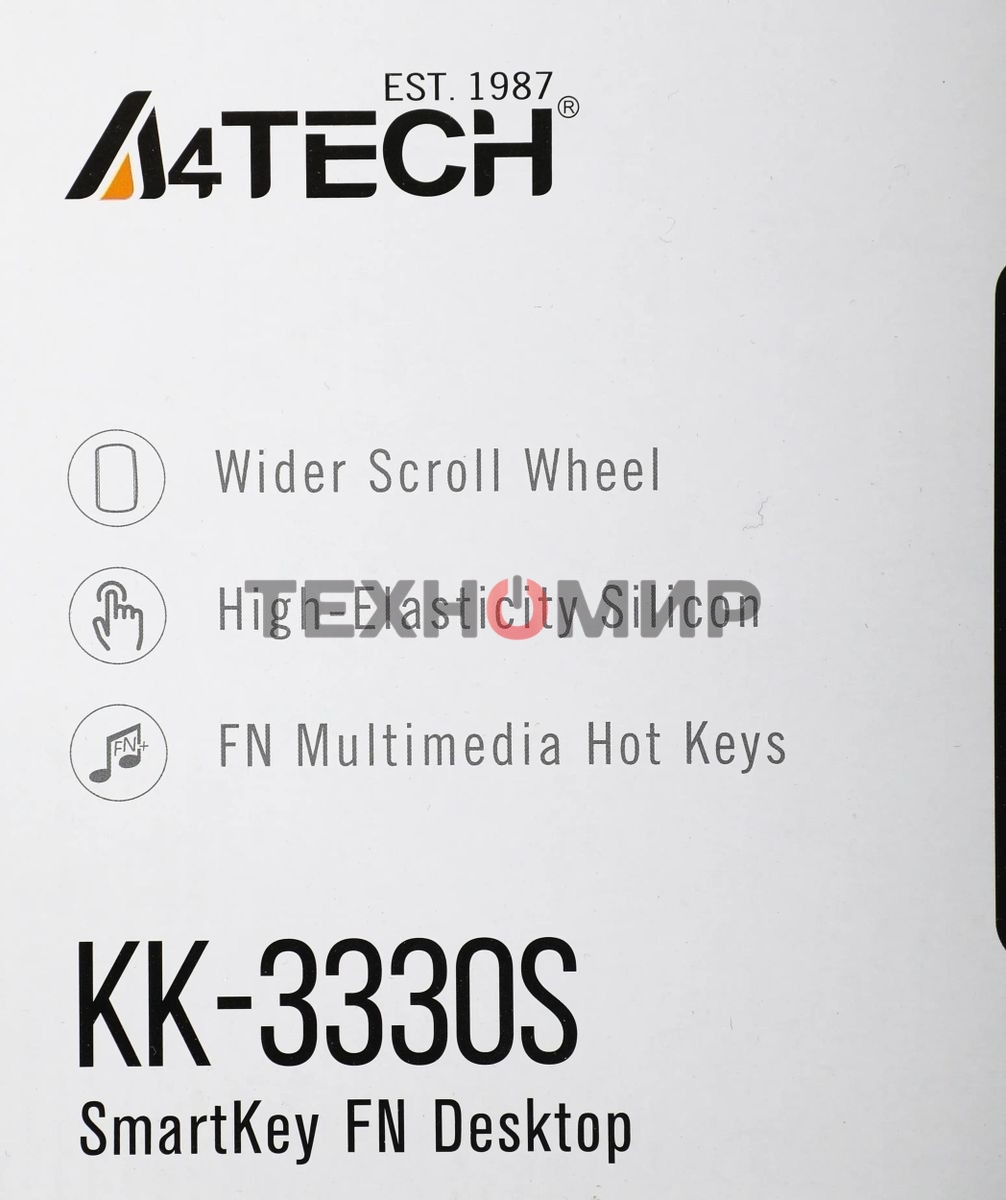 Комплект клавиатура+мышь A4Tech KK-3330S проводной, USB, 1200 DPI, чёрный