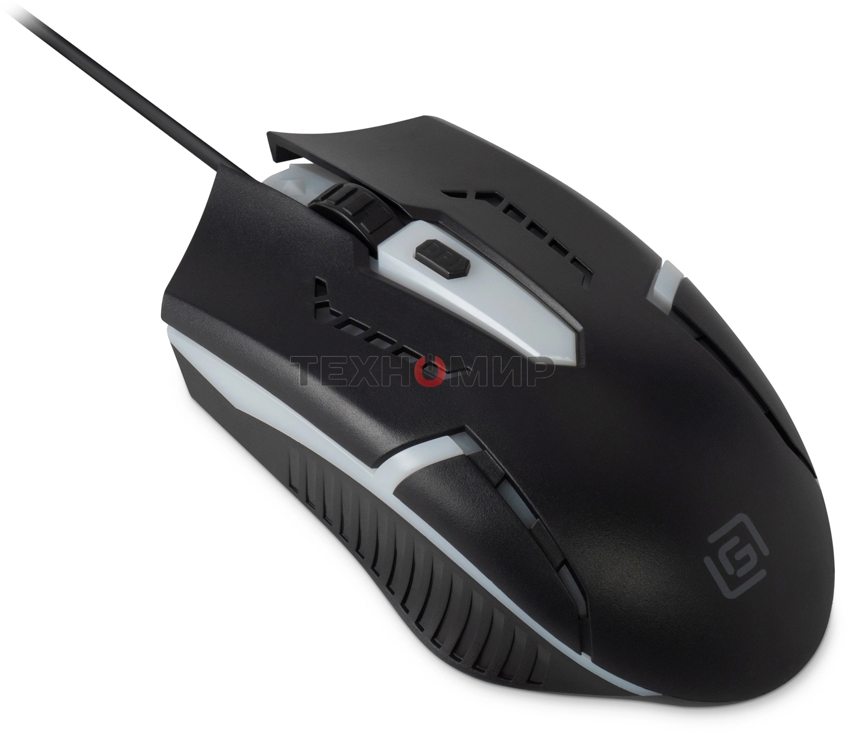 Мышь проводная Oklick 398G черный, 2400 dpi, USB, кнопки - 4
