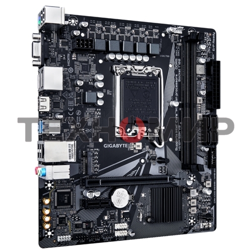 Материнская плата Gigabyte H610M S2H V2, LGA 1700, Intel H610, 2xDDR5, 4xSATA, 1xM.2, 1xPCIe 4.0 x16, 1xPCIe x1, 1xHDMI, 2xDP, 1xD-Sub, 1x 1Gb LAN, 2xUSB-A 3.2 Gen 1, 4xUSB-A 2.0, 3x 3.5 мм, 7.1, mATX