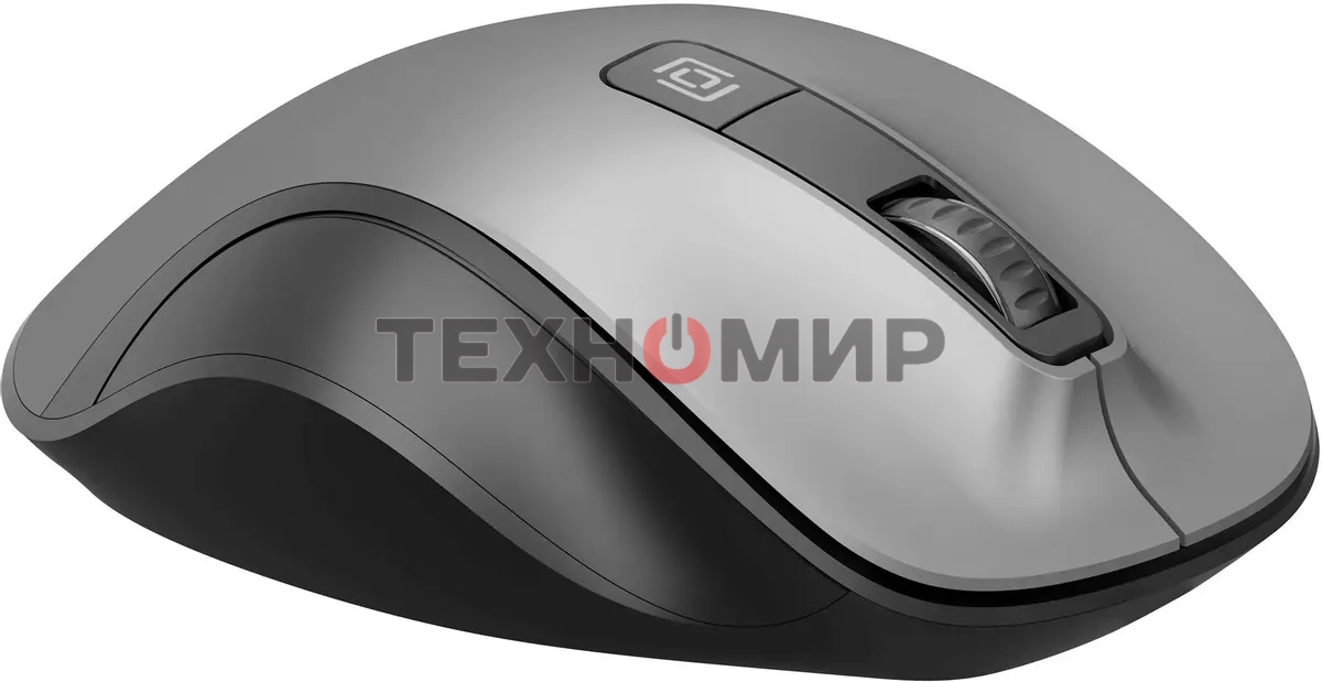 Мышь беспроводная Oklick 504MW черный/серый, 1600 dpi, радиоканал, USB, кнопки - 6