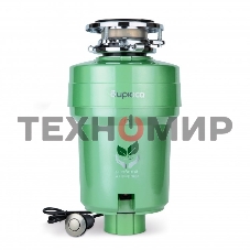 Измельчитель пищевых отходов Бирюса WD-750E2 750Вт, зеленый