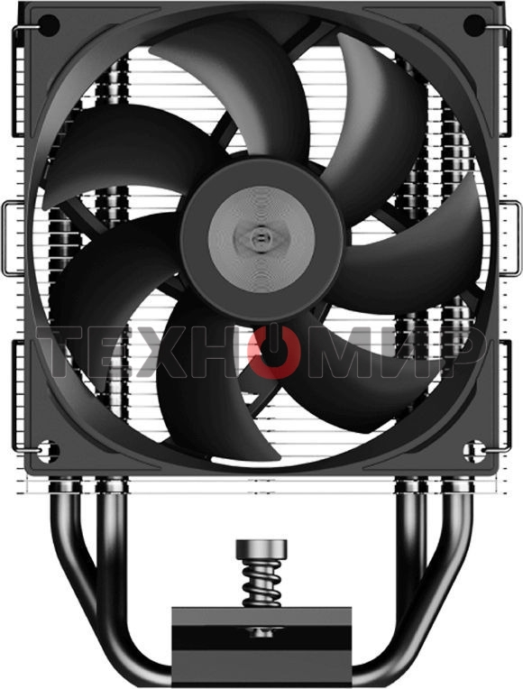 Устройство охлаждения (кулер) PcCooler R400 Soc-AM5/AM4/1200/1700/1851 черный 4-pin Al+Cu 180W Ret (R400-BKNWYX-US)