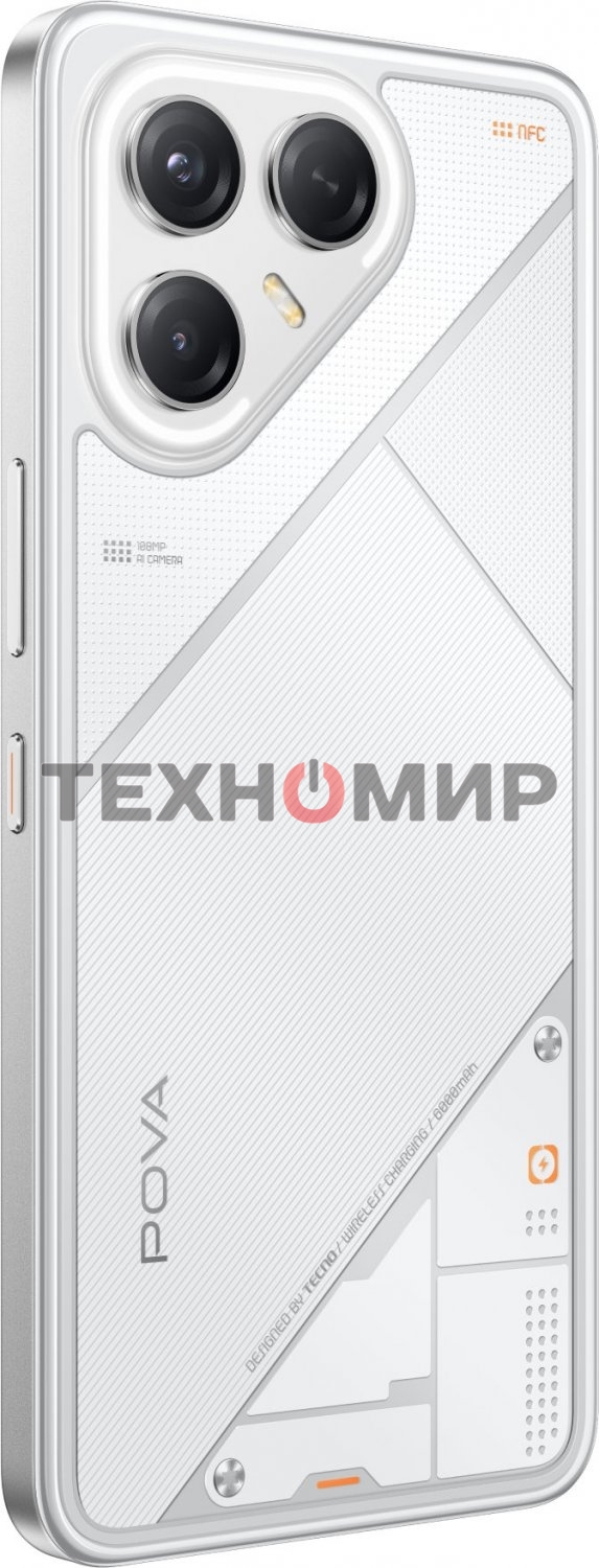 Смартфон Tecno Pova 7 Ultra 5G LJ9, 12/256Gb, белый