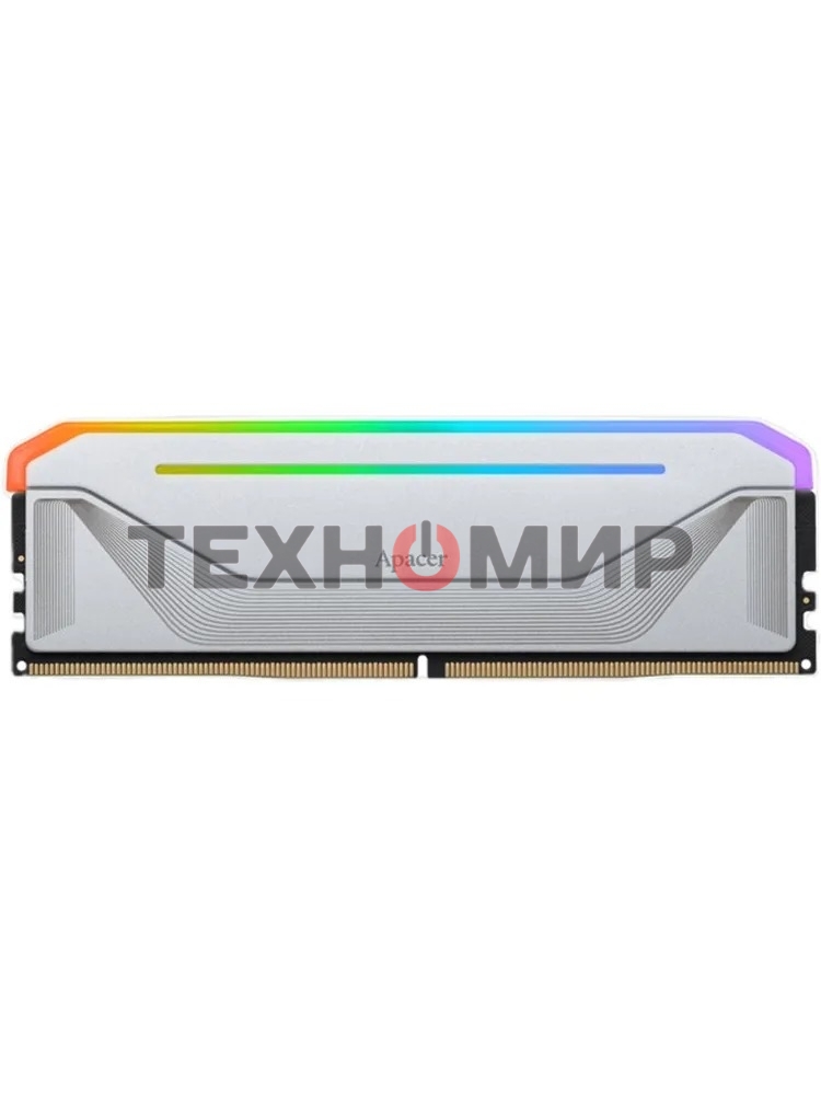 Оперативная память Apacer Nox, DDR5, 32GB (1x32GB), 6000 MHz, CL38, DIMM, с радиатором, RGB, белый