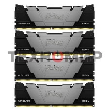 Оперативная память Kingston Fury Renegade, DDR4, 32GB (4x8GB), 3600MHz, CL16, DIMM, черный, радиатор