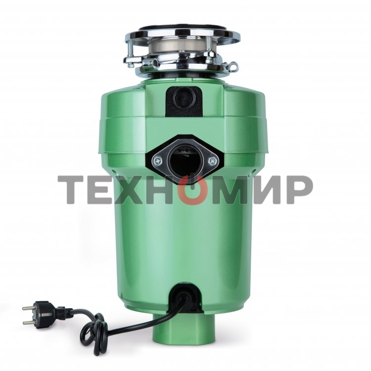 Измельчитель пищевых отходов Бирюса WD-750E2 750Вт, зеленый