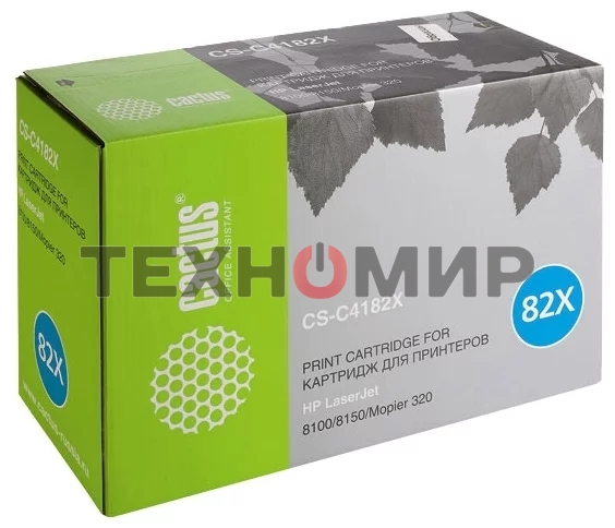 Тонер-картридж Cactus CS-C4182X черный для HP LaserJet 8100/8150/Mopier 320 (20000 стр.)