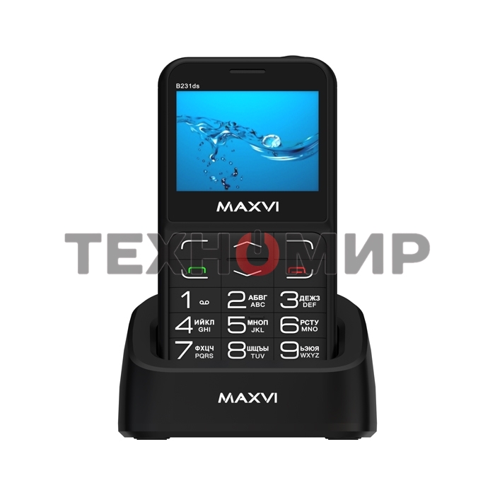 Мобильный телефон Maxvi B231ds черный