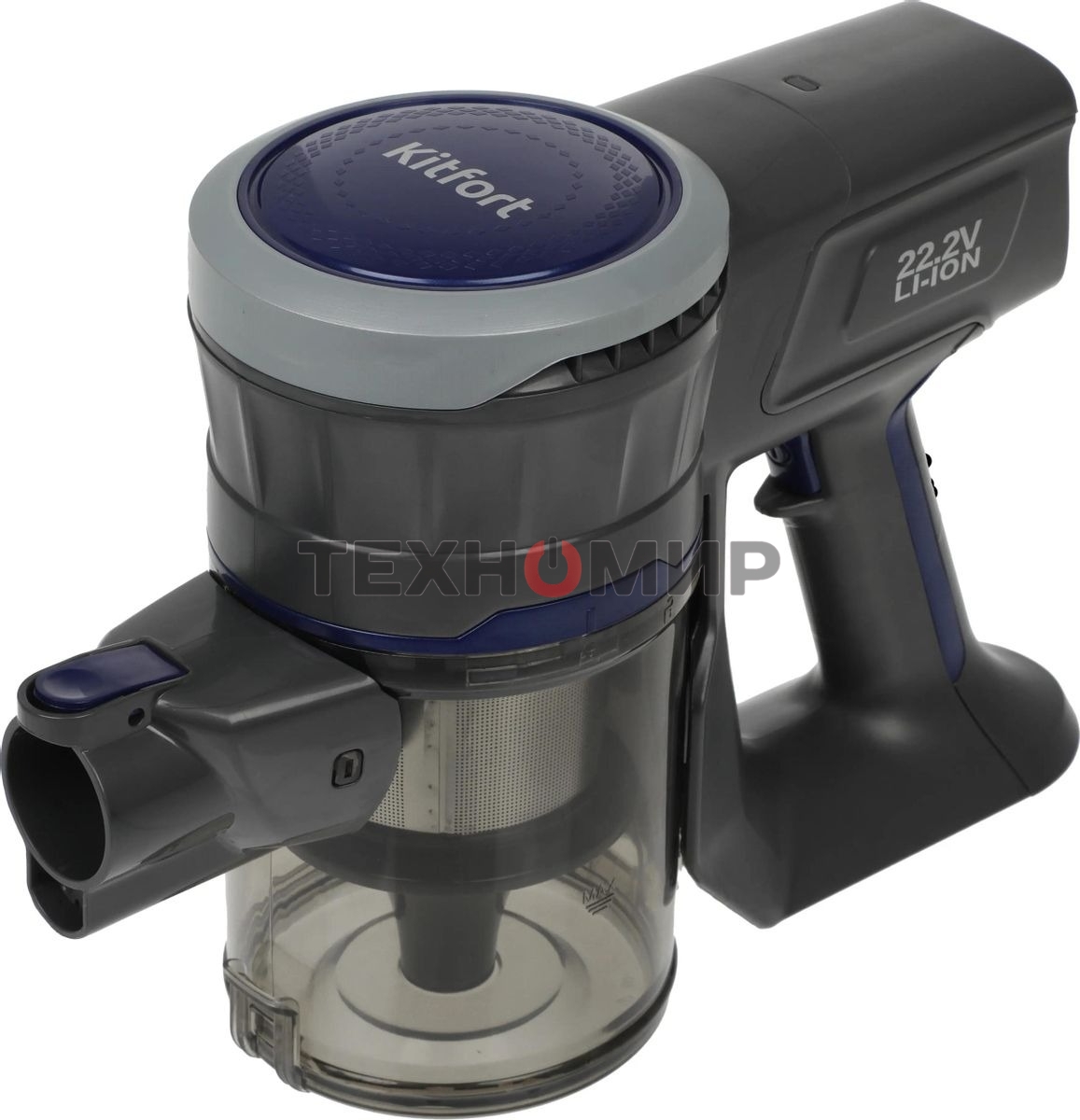 Вертикальный паровой пылесос Kitfort KT-555, 1800Вт, черный/фиолетовый