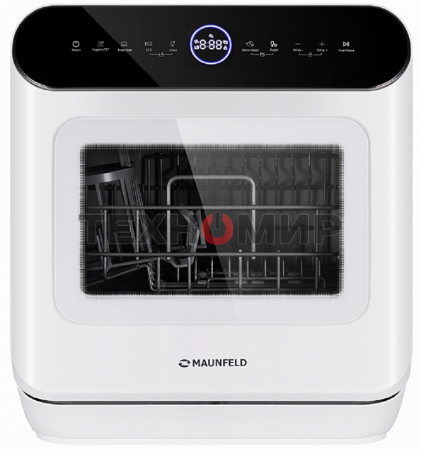 Посудомоечная машина Maunfeld MWF07IM, белый, 42 см, 3 компл., 58 дБ, класс B