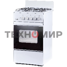 Плита газовая Лада Nova RG 24039 W белый, конфорок 4 газовых, духовка 50 л, 50 см x 85 см x 60 см