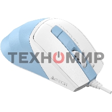 Мышь проводная A4Tech Fstyler FM45S Air голубой/белый, 2400 dpi, USB, кнопки - 7