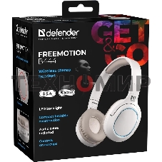 Гарнитура клавиатура Defender FreeMotion B444 бежевый, микрофон, Bluetooth