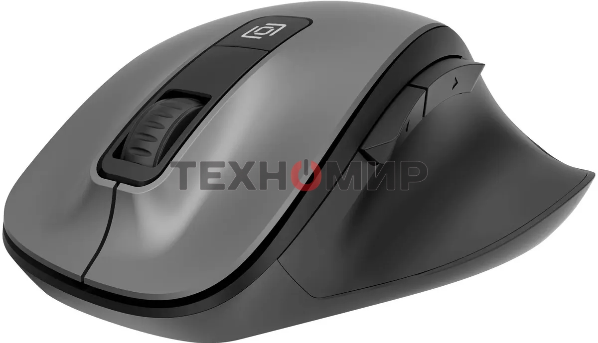 Мышь беспроводная Oklick 504MW черный/серый, 1600 dpi, радиоканал, USB, кнопки - 6
