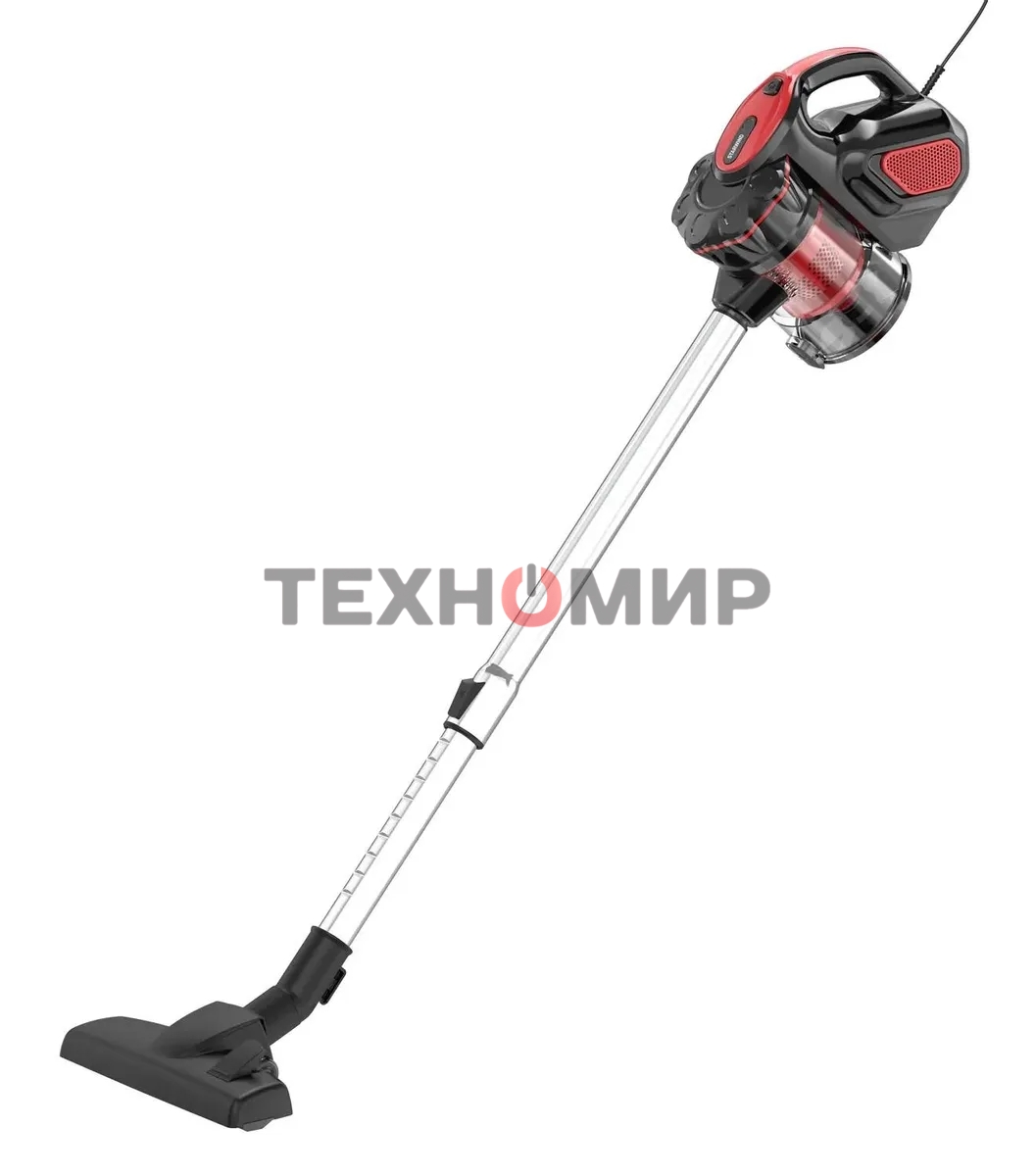 Пылесос ручной Starwind SCH1310 красный/черный, питание от сети, 120 Вт, пылесборник 0.6 л