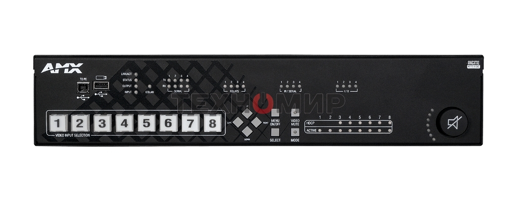 Коммутатор презентационный FG1901-16-EK AMX NCITE-813AC 8x1:3 4K60, встроенный усилитель и контроллер