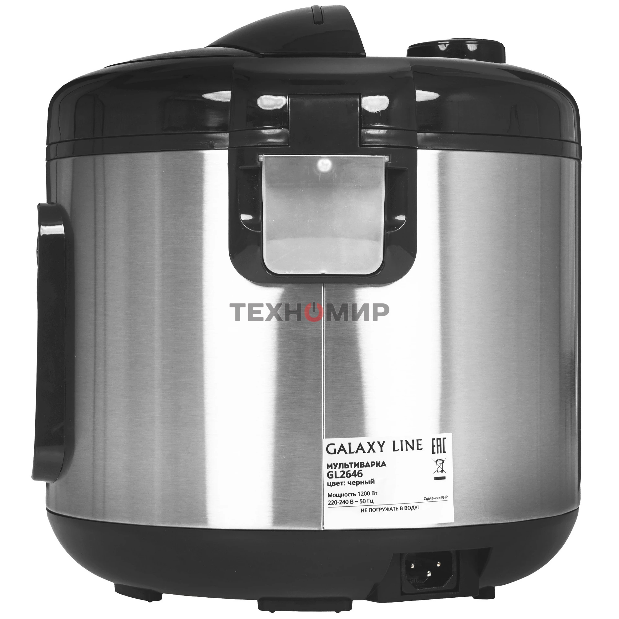 Мультиварка Galaxy Line GL 2646 черный с серебристым, 1200 Вт, 31 программа