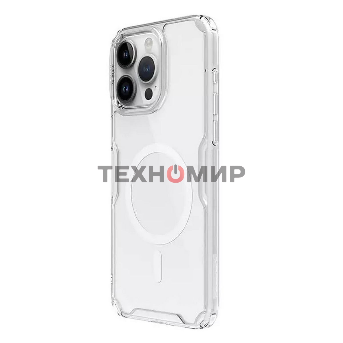 Чехол Nature TPU Pro Magnetic Case, белый, (AP IP15 Pro)